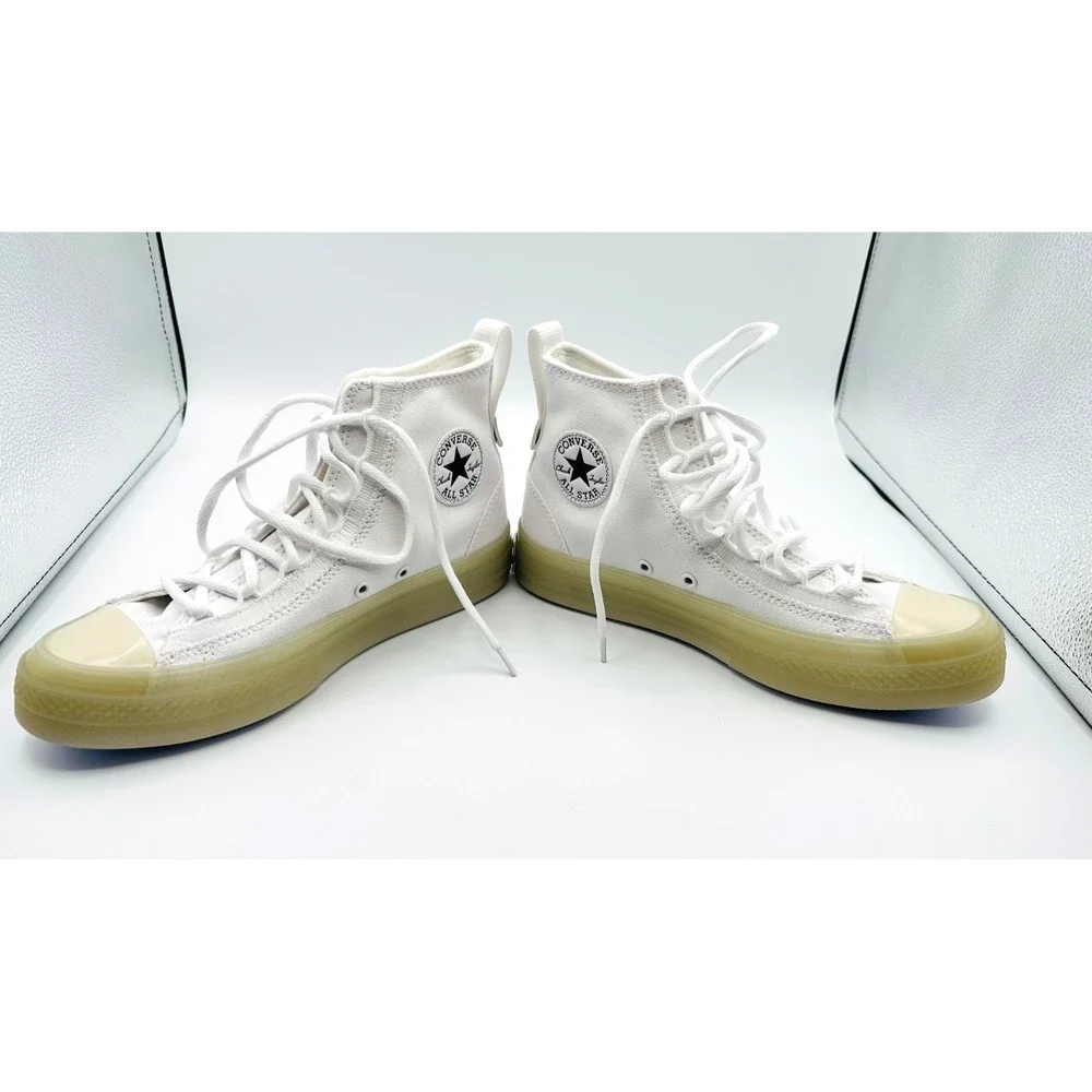 Converse CX High Top White Canvas Sneakers Glow Sole Men's 6 Women's 8 - Picture 4 of 12